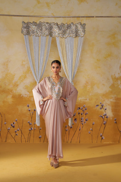 DAMASK DRAPED KAFTAN