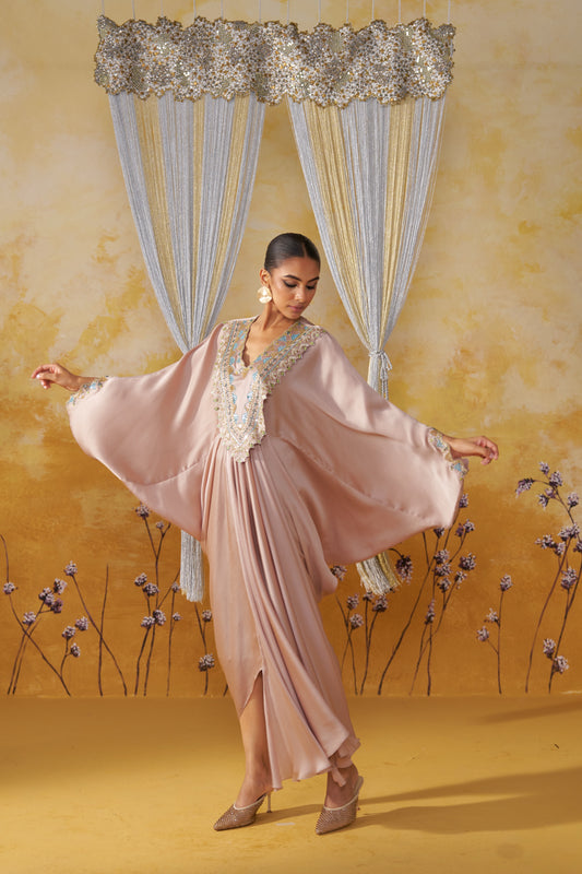 DAMASK DRAPED KAFTAN