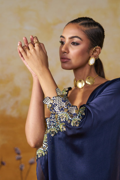 IMPEL DRAPED SAREE SET