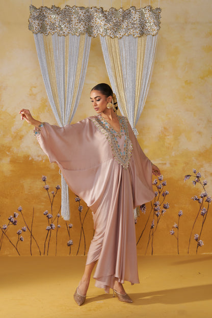 DAMASK DRAPED KAFTAN