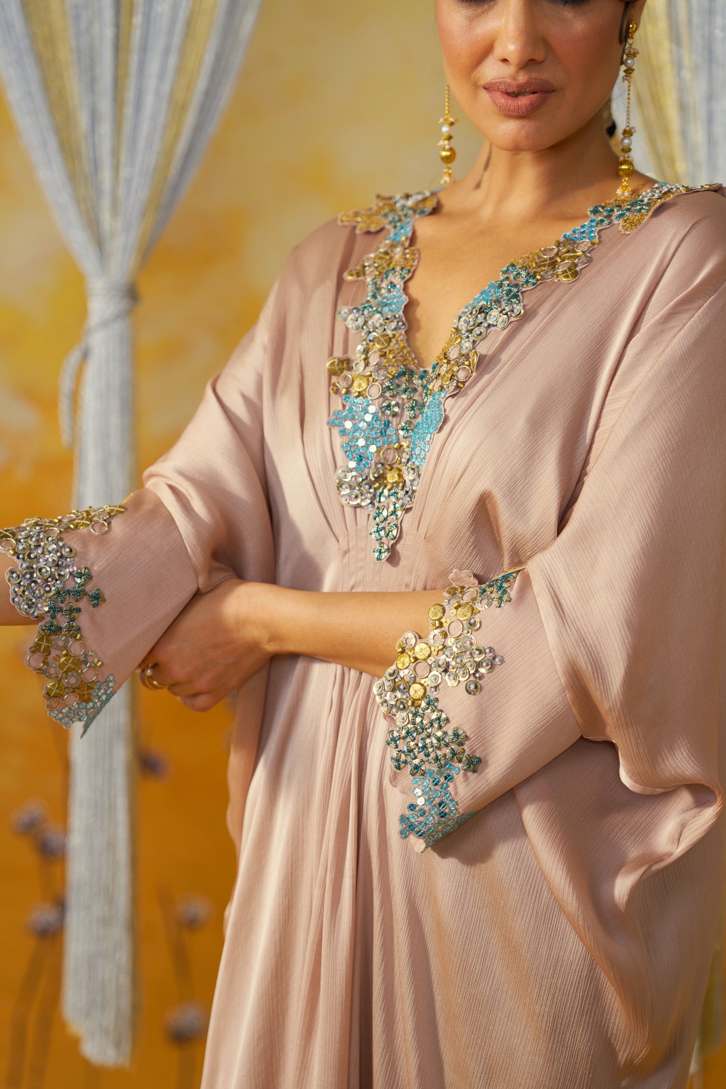 LIVID DRAPED KAFTAN