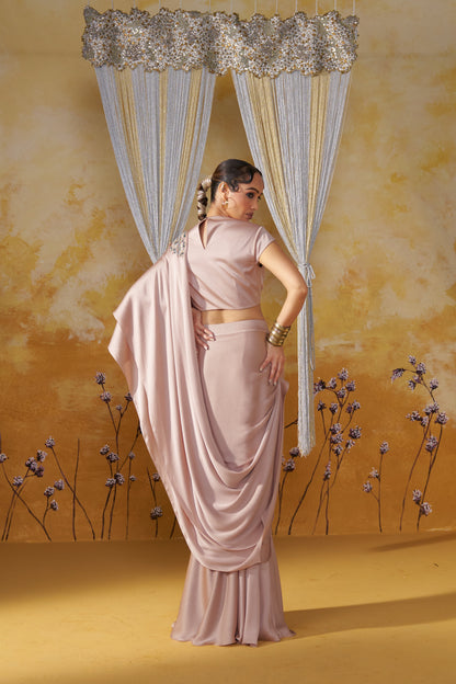 ASHER DRAPED SAREE SET