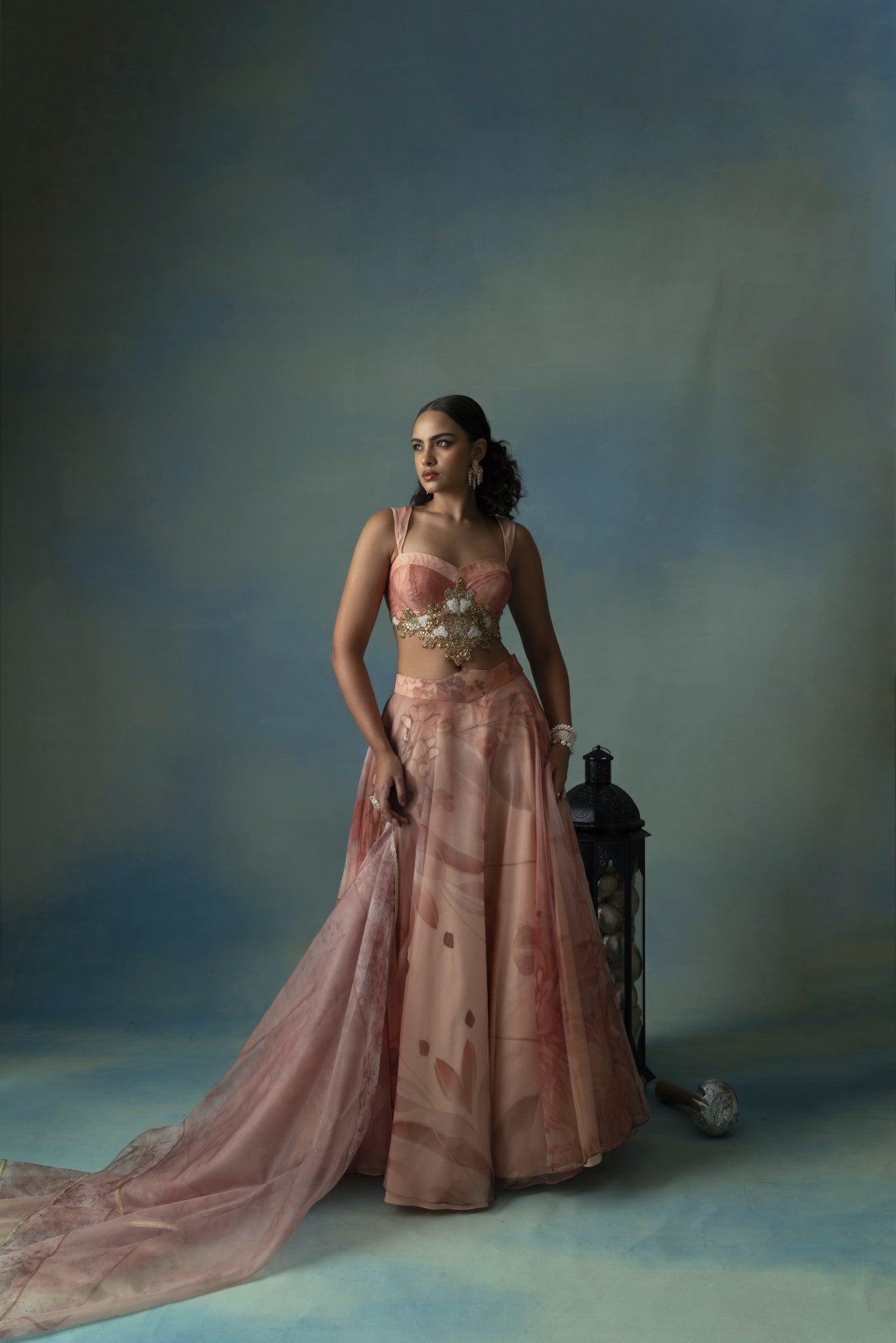 Amber Embrace - A Lehenga Set