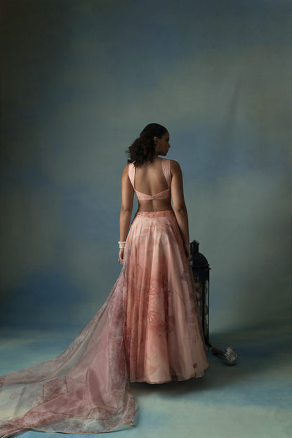 Amber Embrace - A Lehenga Set