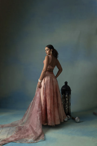 Amber Embrace - A Lehenga Set