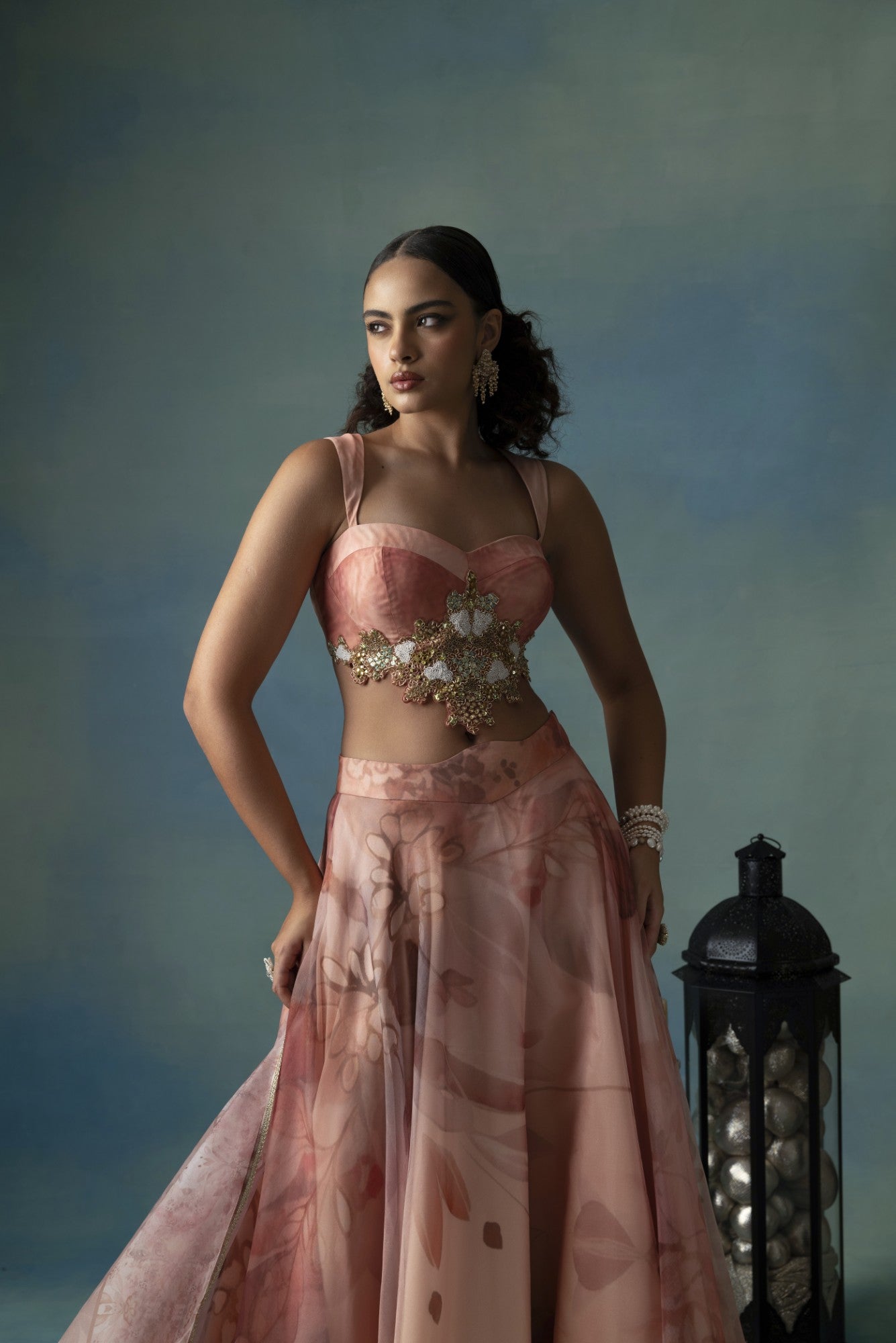 Amber Embrace - A Lehenga Set