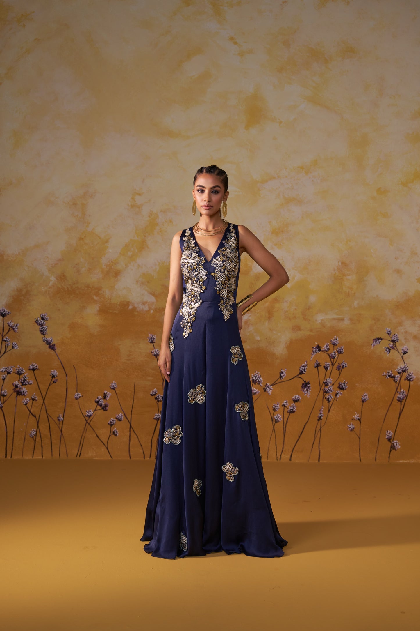 NAVY LUXE JUMPSUIT