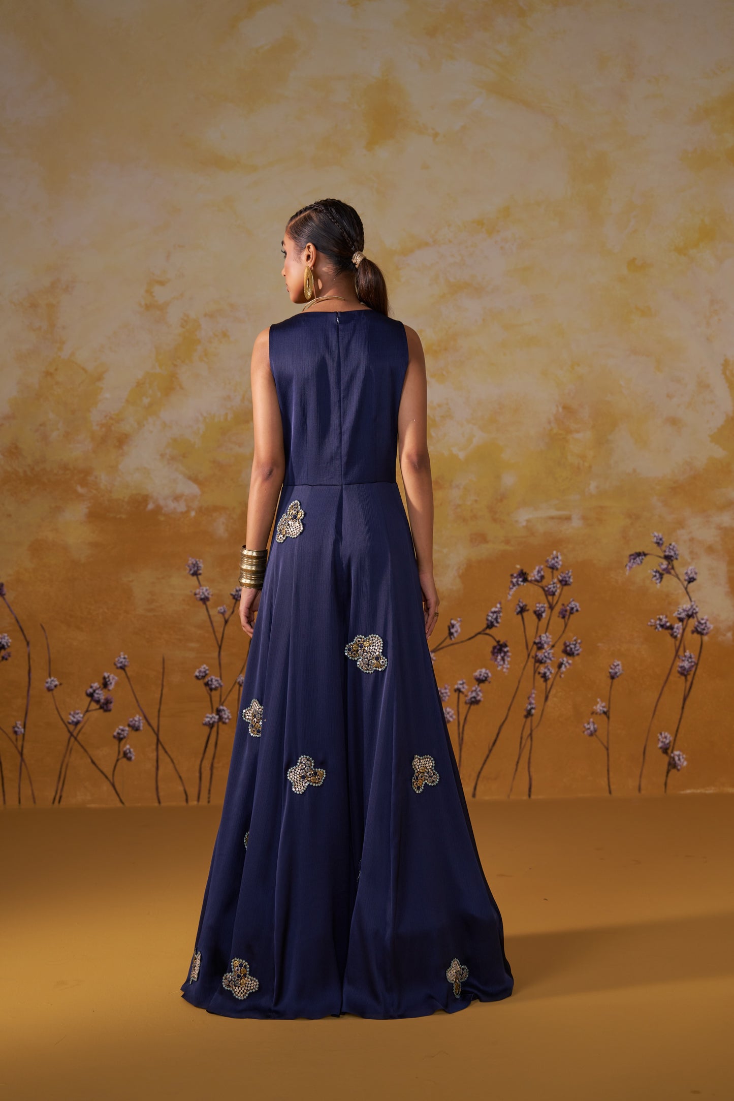 NAVY LUXE JUMPSUIT