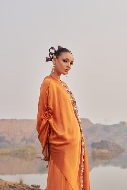 Orange Skirt Set